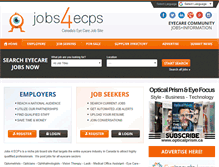 Tablet Screenshot of jobs4ecps.ca